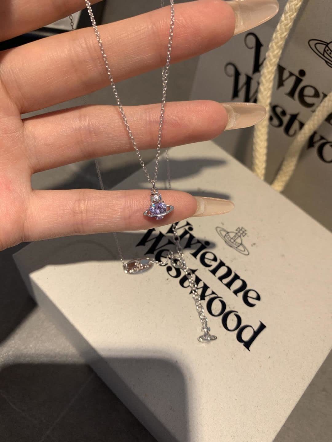 Vivienne Westwood Silver UFO Pendant Necklace